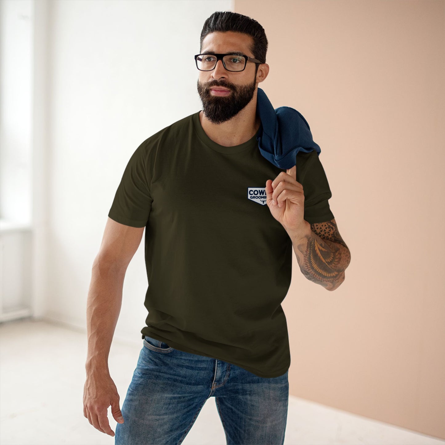 Men's Signature Patch - Blue/White