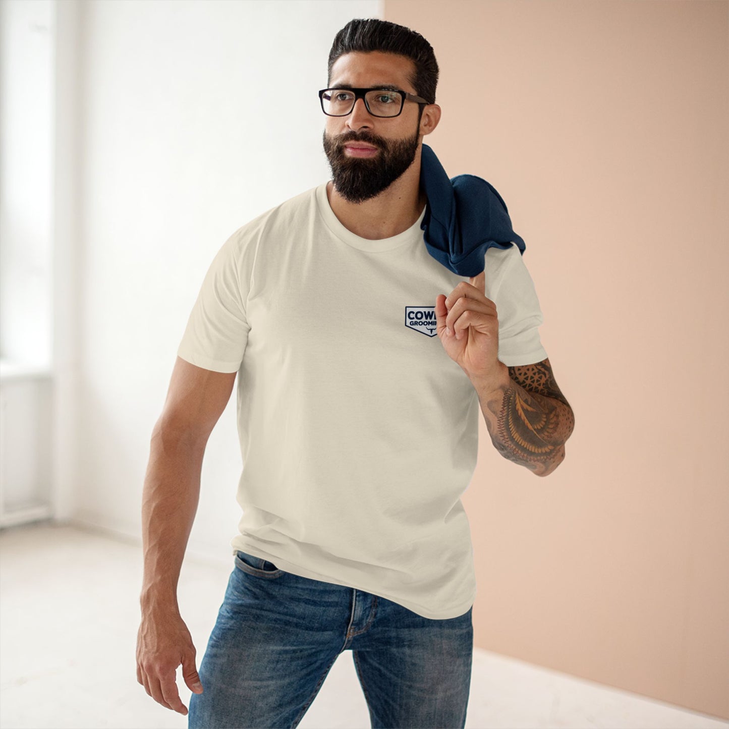 Men's Signature Patch - Blue/White
