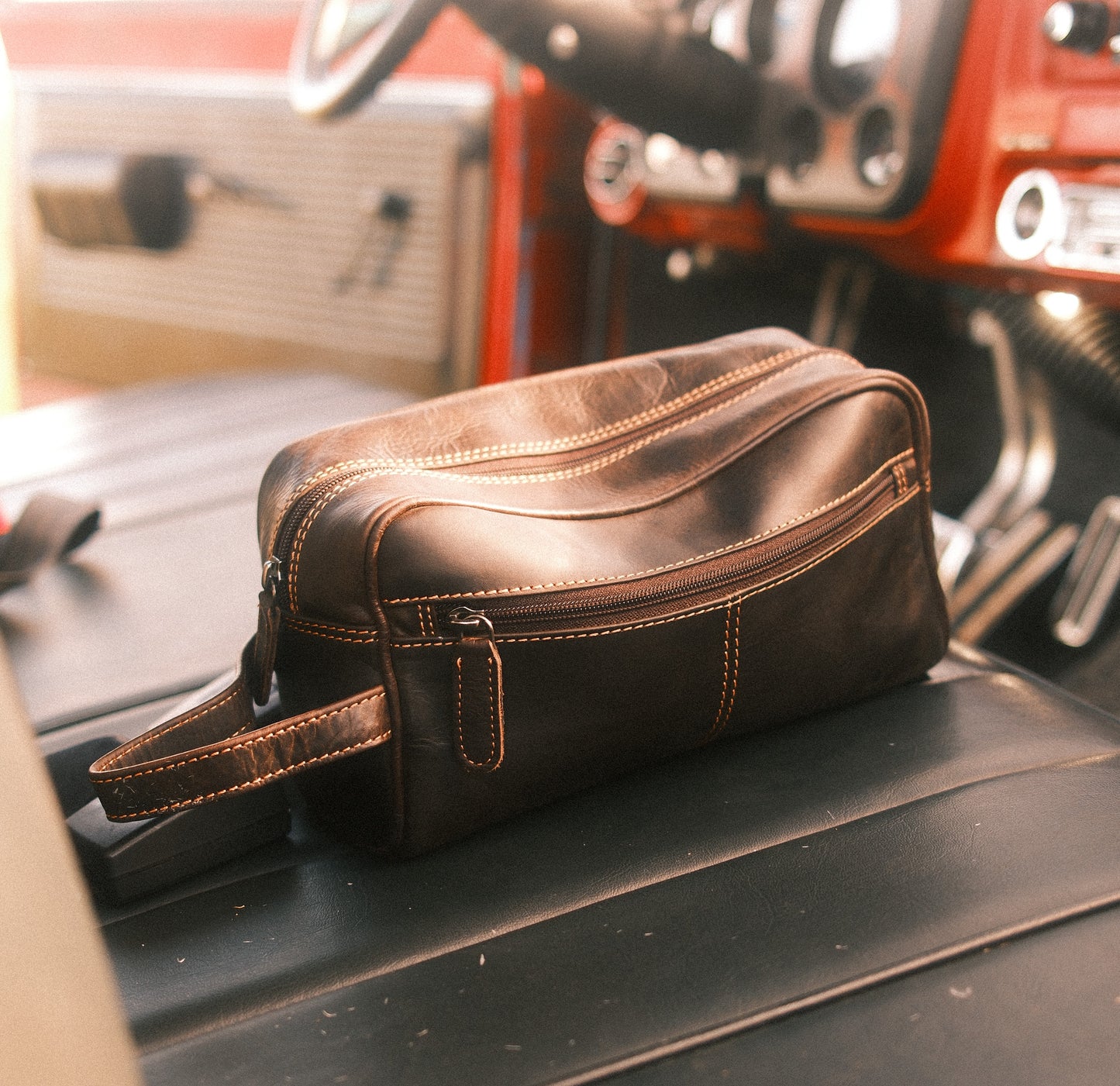 Leather Toiletry Bag